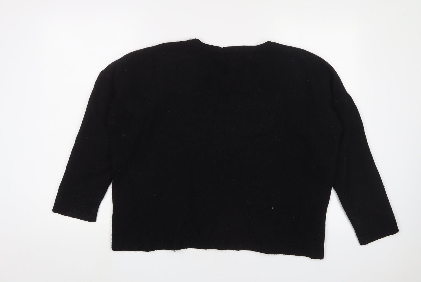 Womens UK Size 12 Yumi Black Pullover Jumper