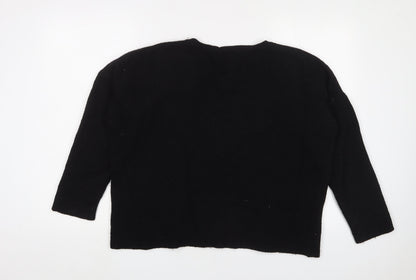 Womens UK Size 12 Yumi Black Pullover Jumper