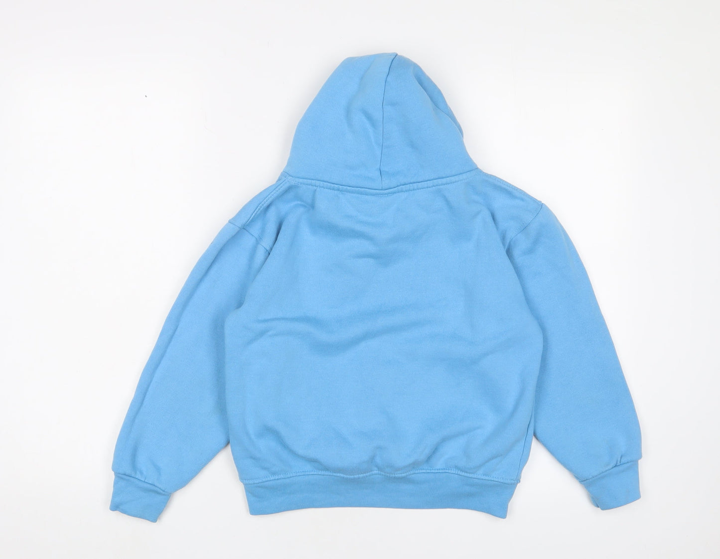 Conwyn Castle Boys Blue Cotton Pullover Hoodie Size 9-10 Years Pullover