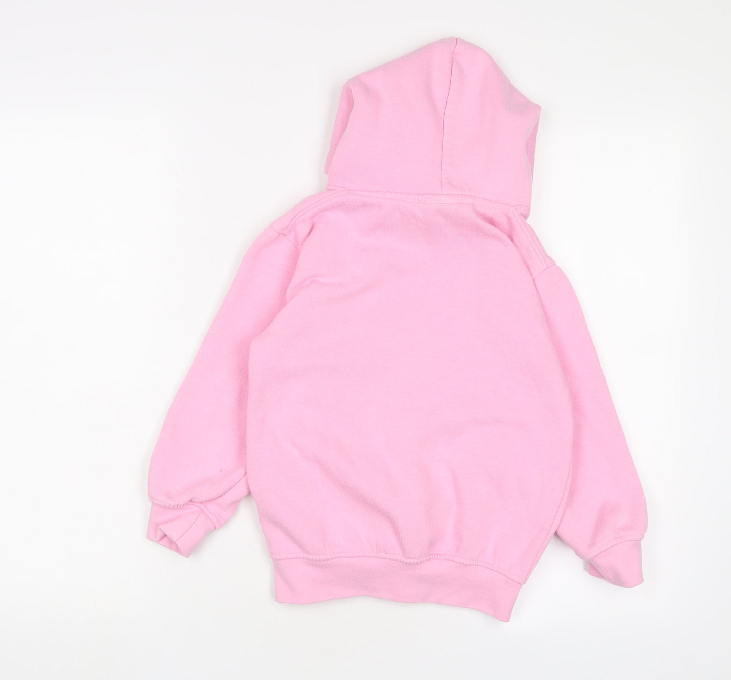 Conwyn Castle Girls Pink Cotton Pullover Hoodie Size 7-8 Years Pullover