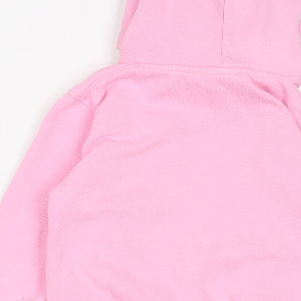 Conwyn Castle Girls Pink Cotton Pullover Hoodie Size 7-8 Years Pullover