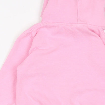 Conwyn Castle Girls Pink Cotton Pullover Hoodie Size 7-8 Years Pullover