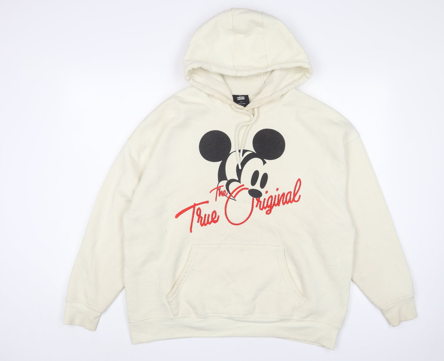 Womens UK Size S Disney Beige Pullover Hoodie