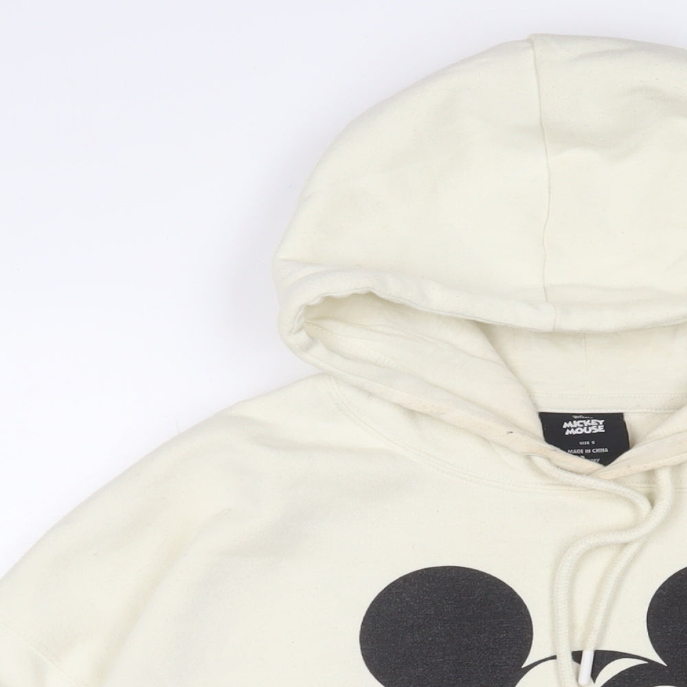Womens UK Size S Disney Beige Pullover Hoodie