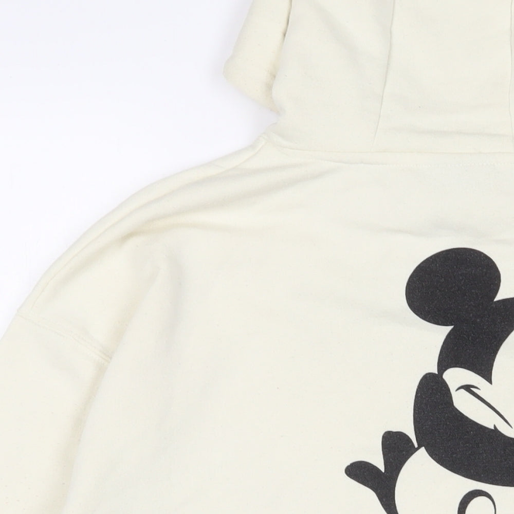Womens UK Size S Disney Beige Pullover Hoodie