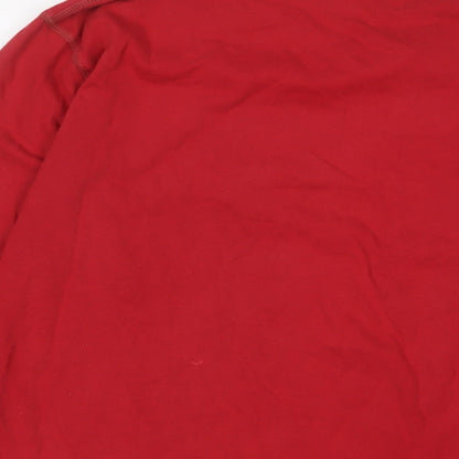 Levi's Mens Red Cotton T-Shirt Size L Crew Neck - San Francisco