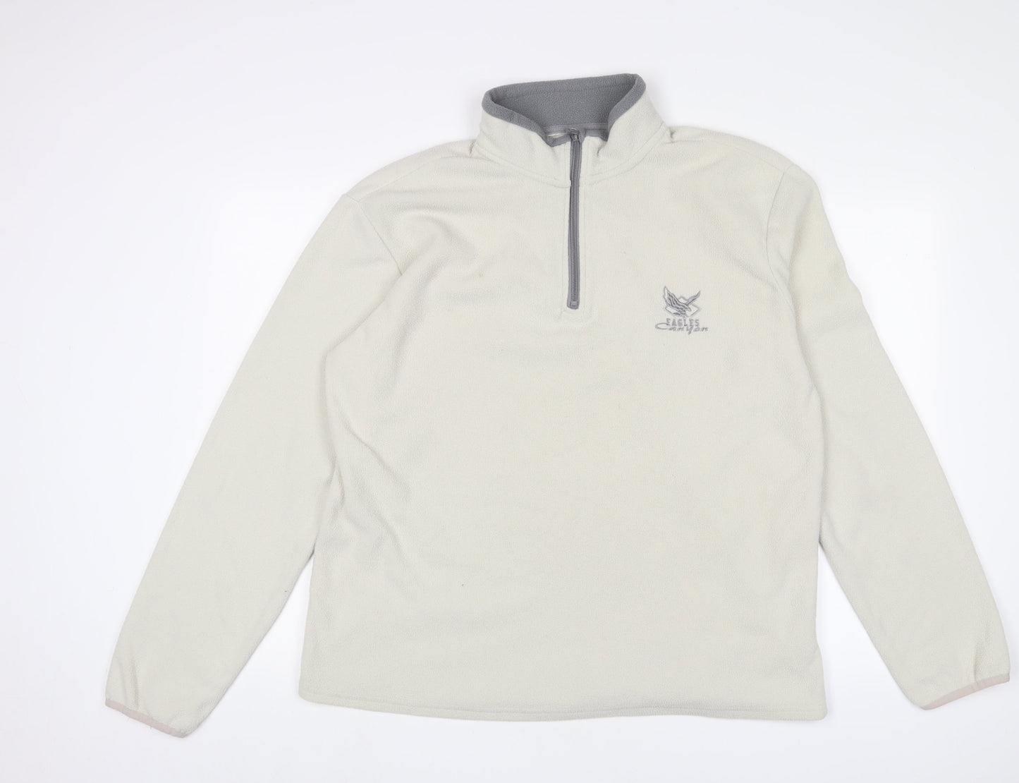 Mens UK Size M Atlas Beige Pullover Sweatshirt