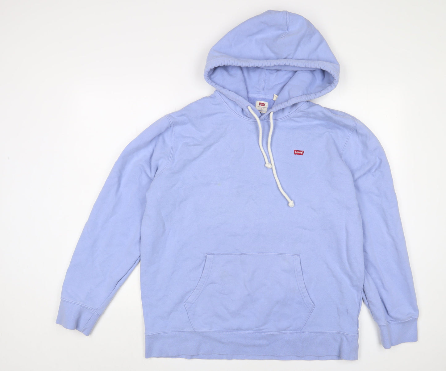 Mens UK Size L Levi's Blue Pullover Hoodie