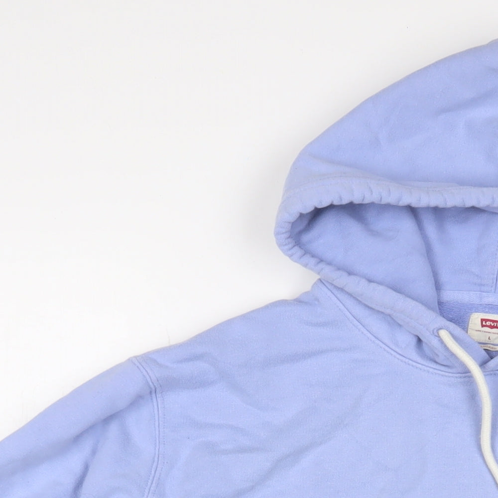 Mens UK Size L Levi's Blue Pullover Hoodie