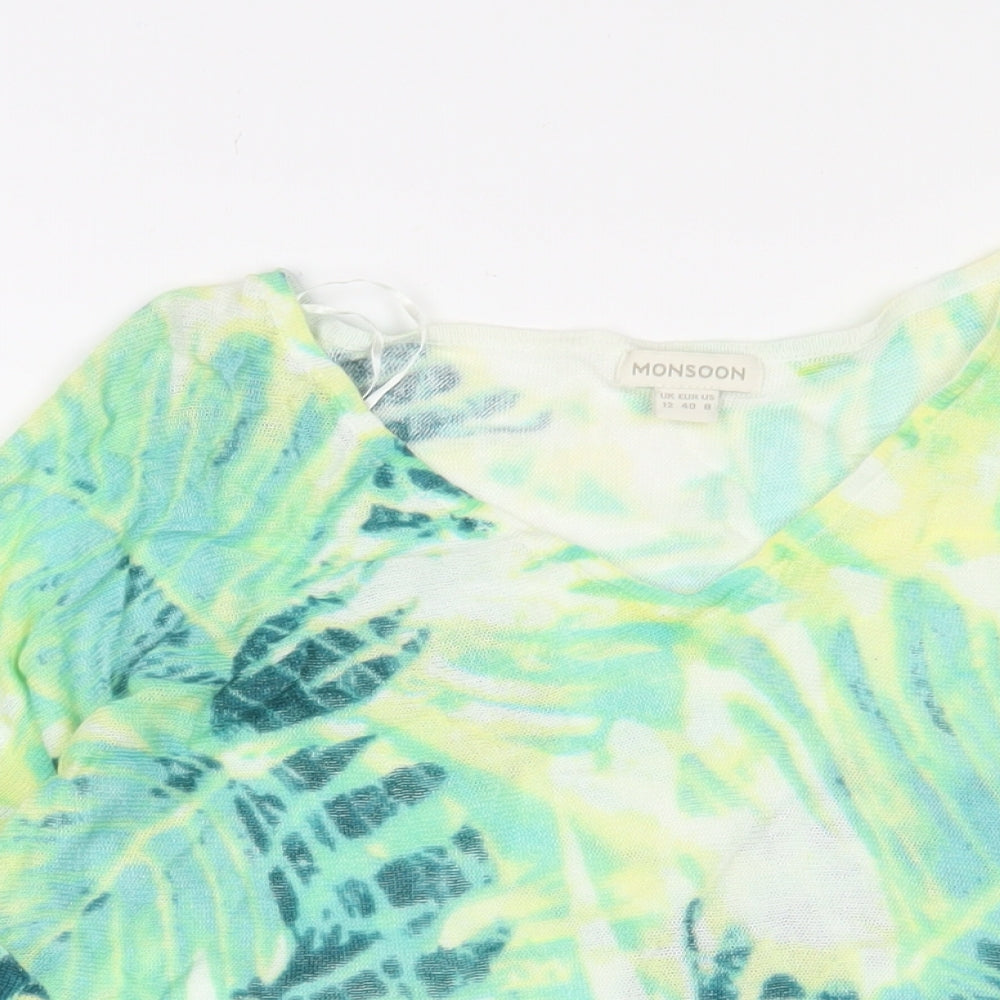 Womens UK Size 12 Monsoon Green Pullover Jumper