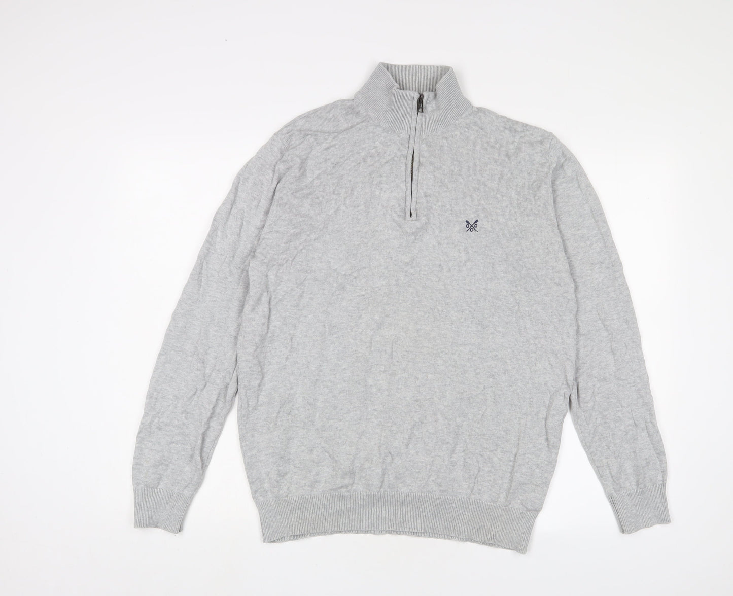 Womens UK Size L Crew Clothing Grey Pullover Jumper