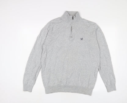 Womens UK Size L Crew Clothing Grey Pullover Jumper