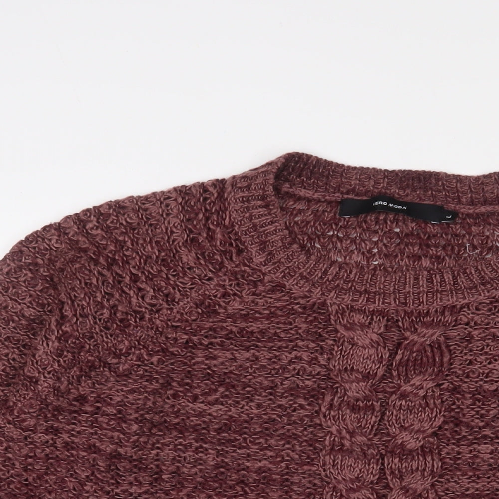 Womens UK Size L VERO MODA Purple Pullover Jumper
