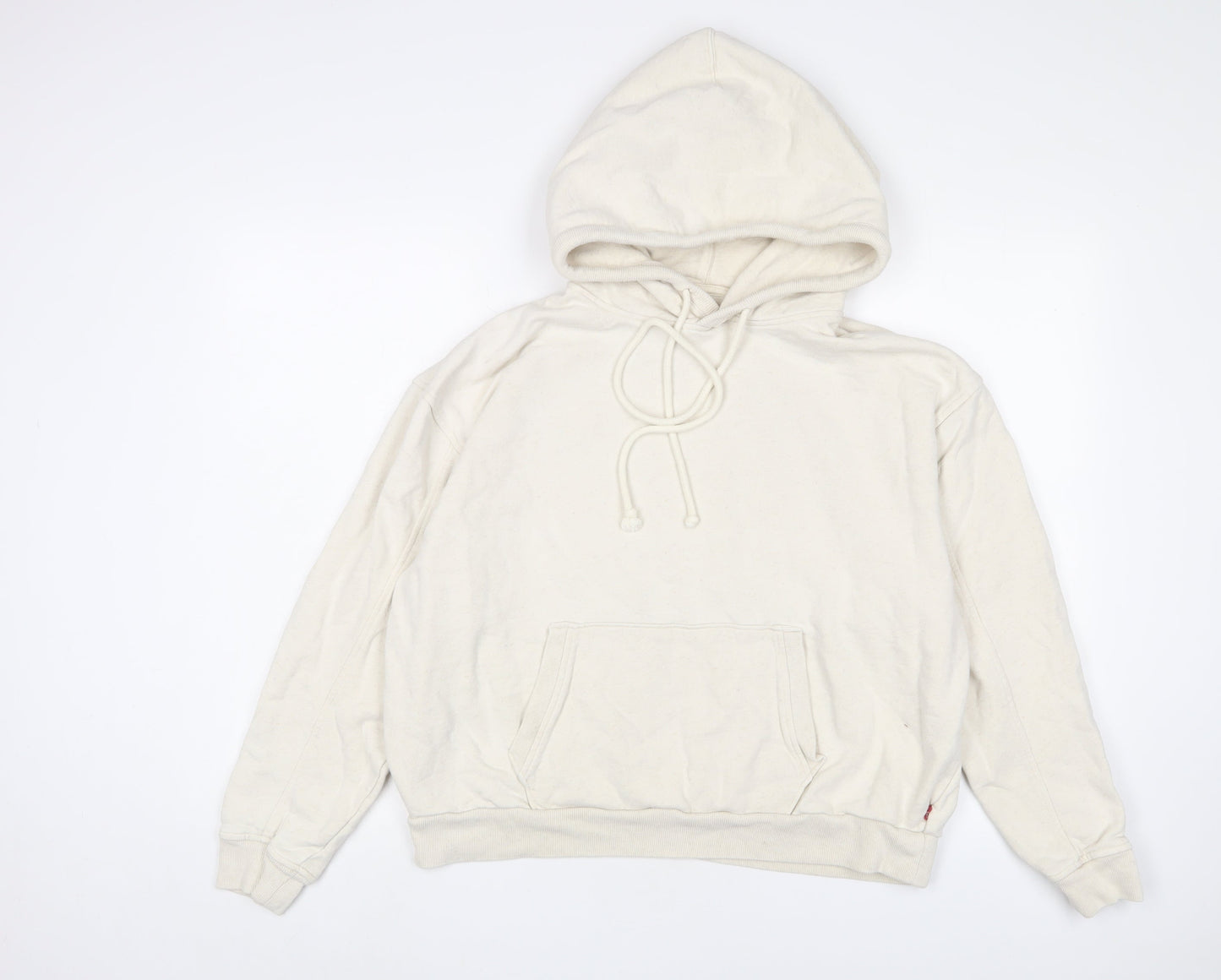 Mens UK Size M Levi's White Pullover Hoodie