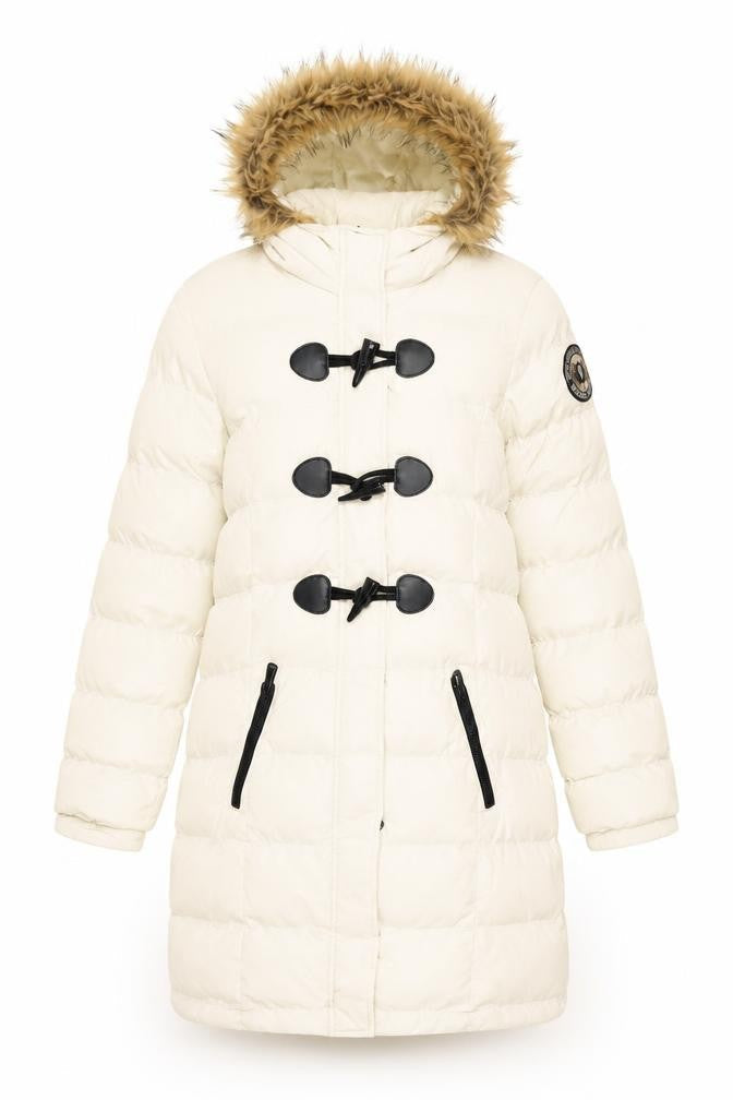 Womens UK Size 8 Brave Soul White Puffer Jacket