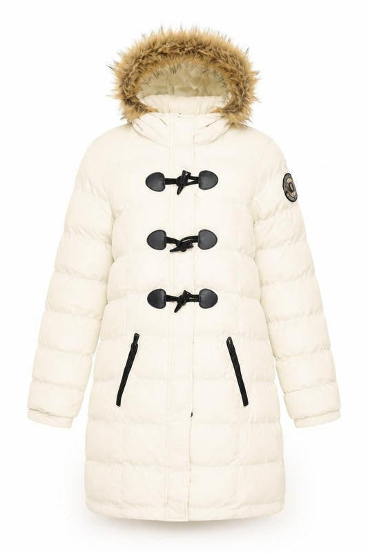 Womens UK Size 8 Brave Soul White Puffer Jacket