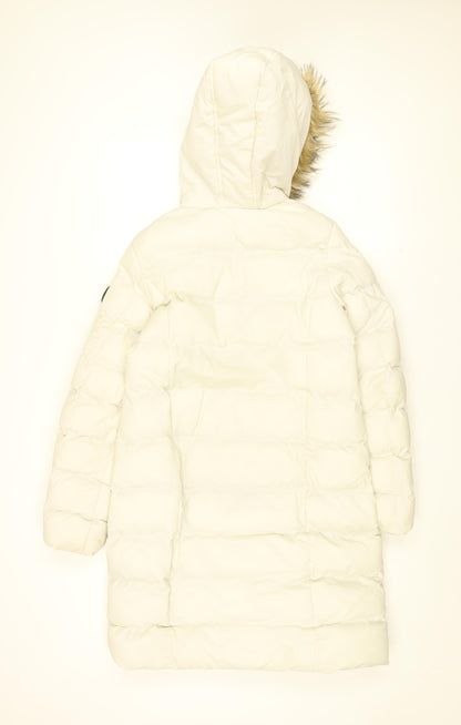 Womens UK Size 8 Brave Soul White Puffer Jacket