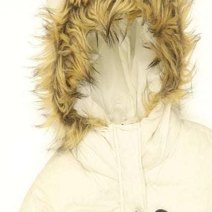 Womens UK Size 8 Brave Soul White Puffer Jacket