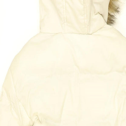 Womens UK Size 8 Brave Soul White Puffer Jacket