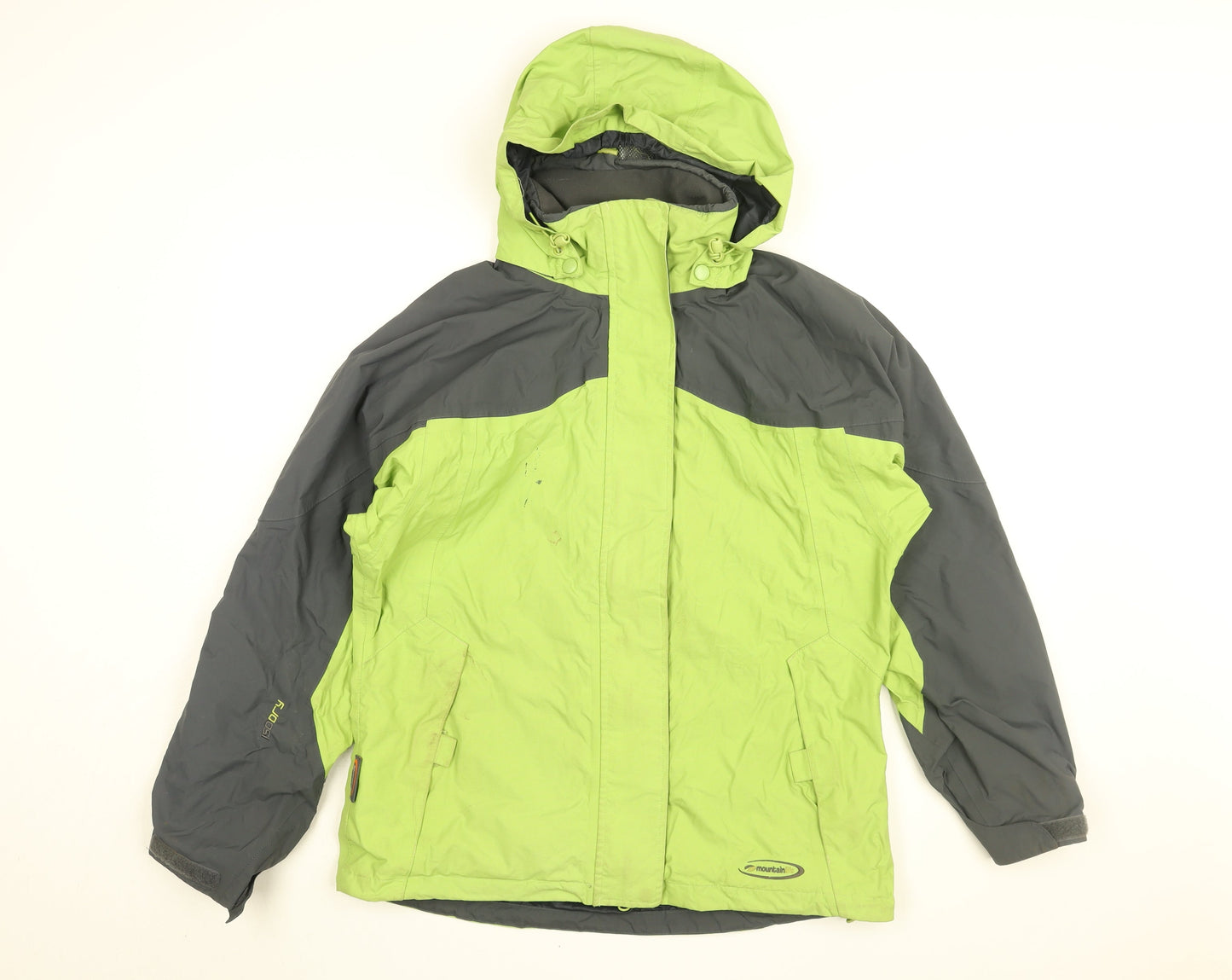 Womens UK Size 12 Mountain Life Green Rain Coat