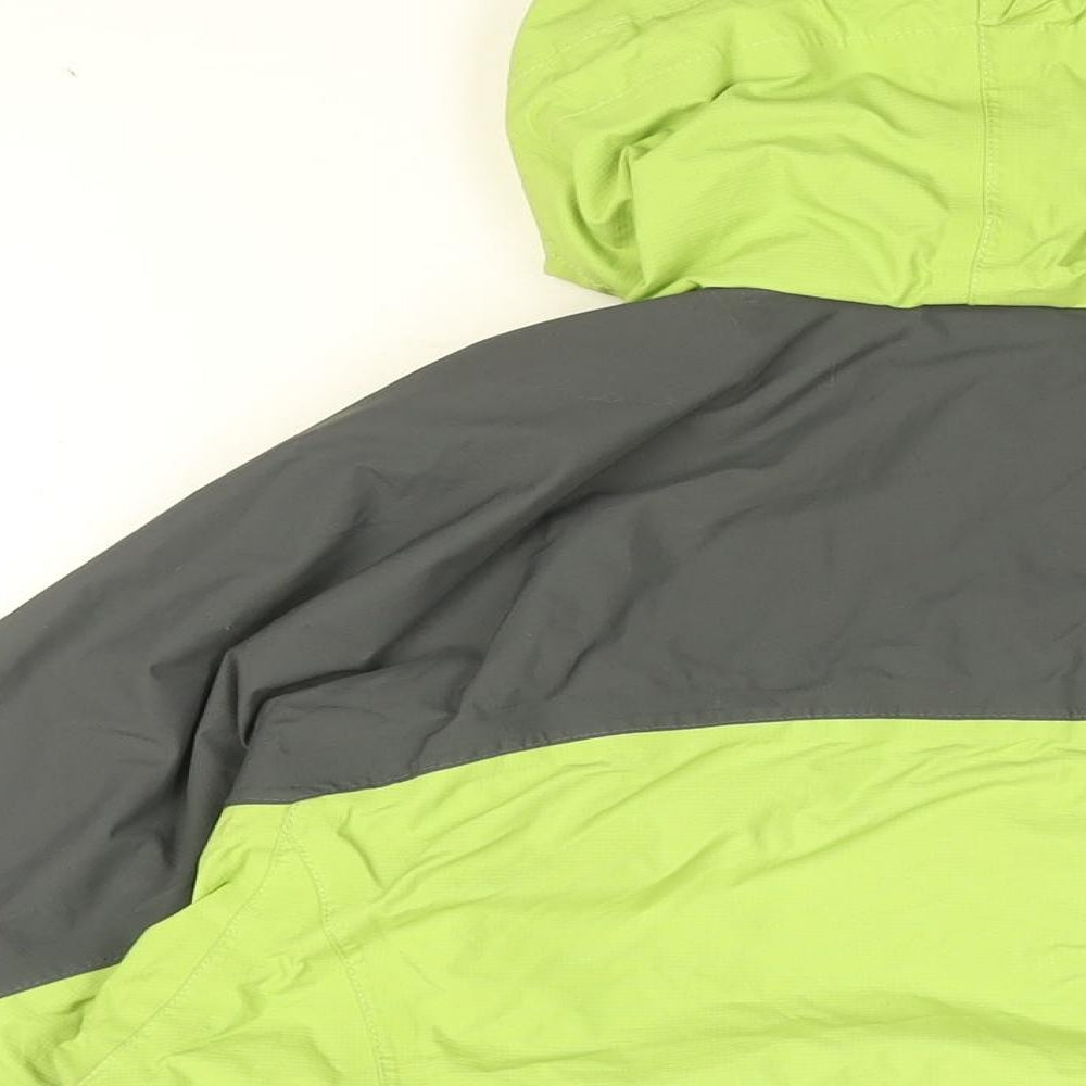 Womens UK Size 12 Mountain Life Green Rain Coat