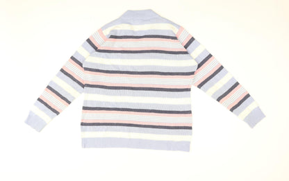 Womens UK Size 14 Isle Blue Pullover Jumper