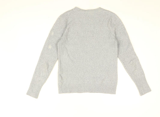 Womens UK Size S Oasis Grey Pullover Jumper