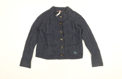 Womens UK Size 12 Pepe Jeans Blue Cardigan Jumper