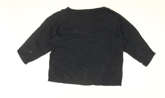 Womens UK Size L Monsoon Blue Basic T-Shirt