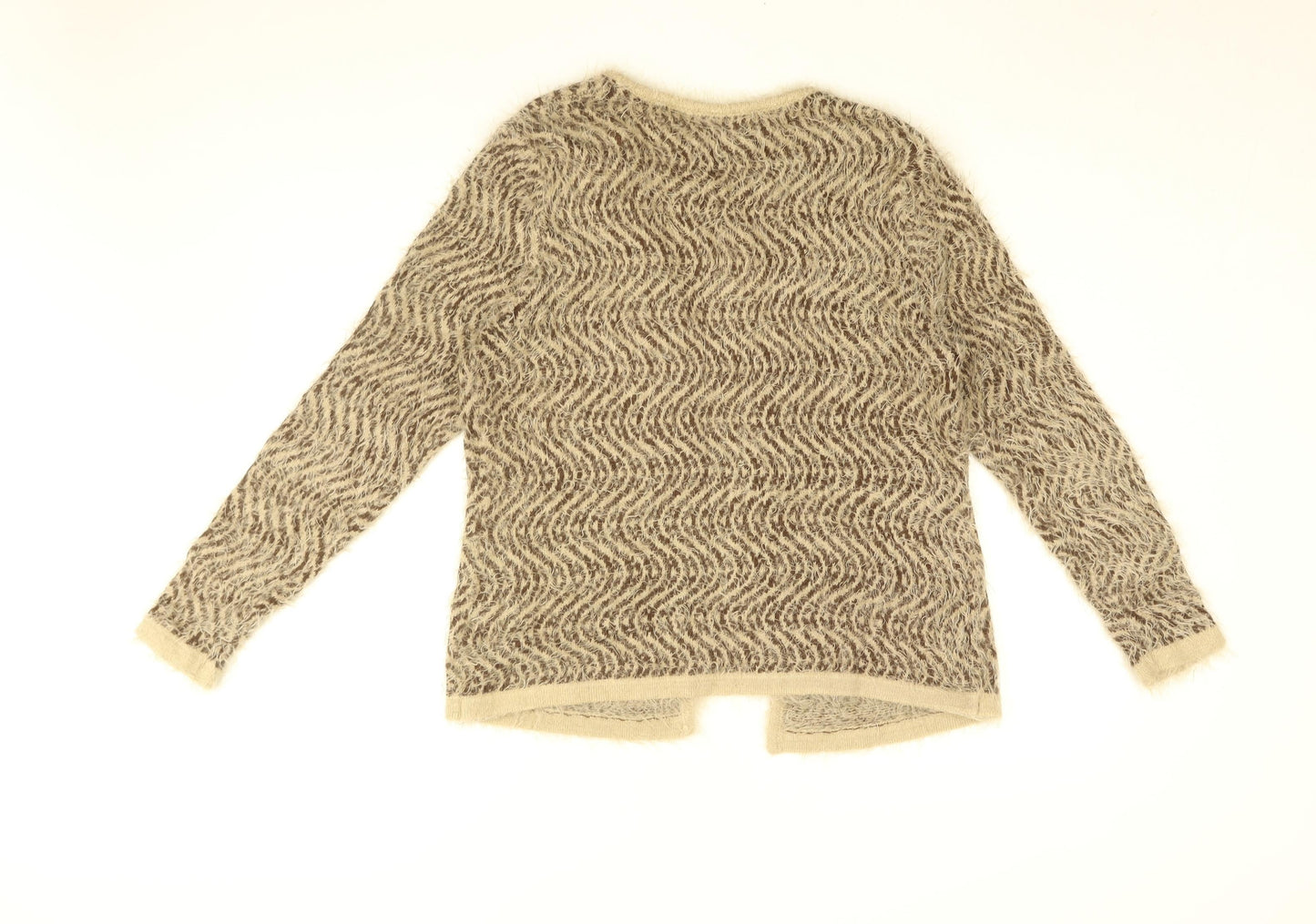 Womens UK Size L Nina Murati Brown Cardigan Jumper
