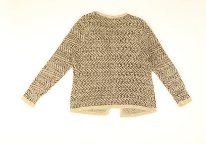 Womens UK Size L Nina Murati Brown Cardigan Jumper