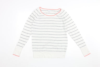 Womens UK Size M Gap White Pullover Jumper