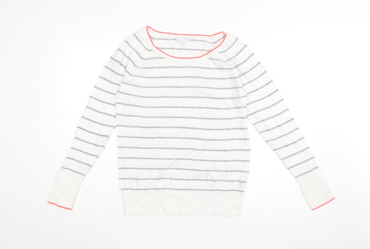 Womens UK Size M Gap White Pullover Jumper