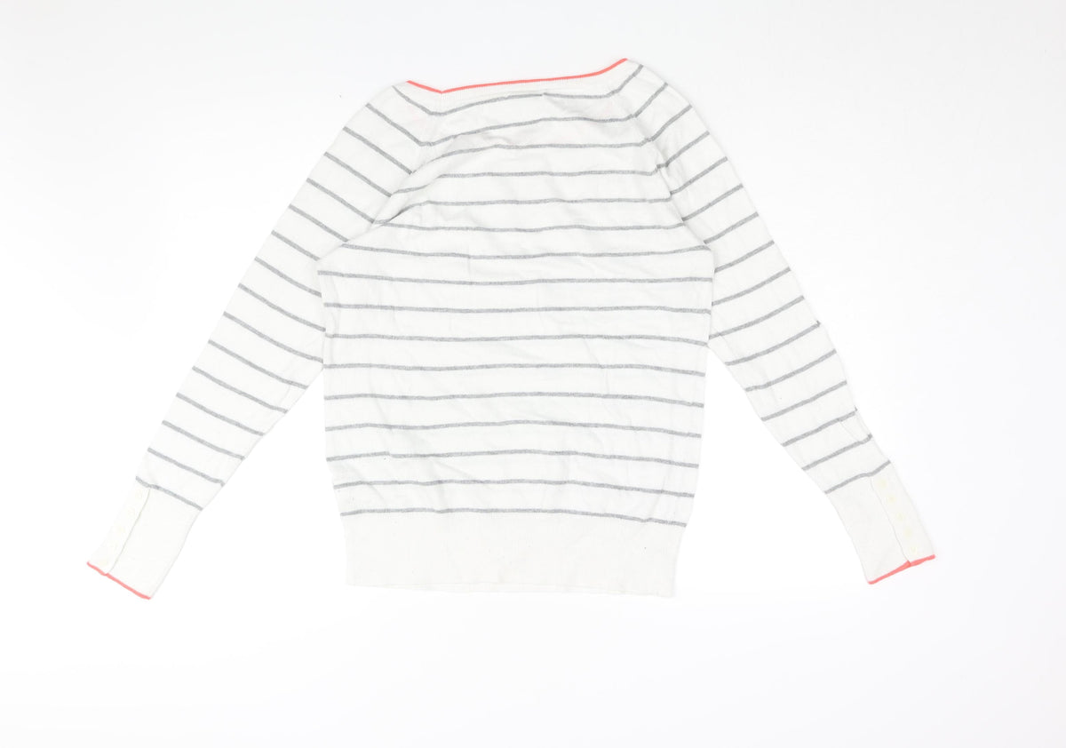 Womens UK Size M Gap White Pullover Jumper