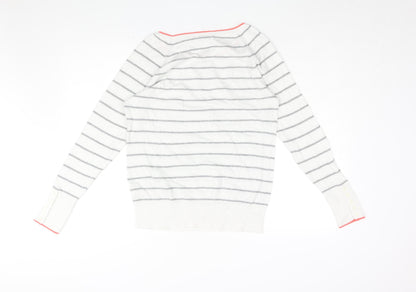 Womens UK Size M Gap White Pullover Jumper
