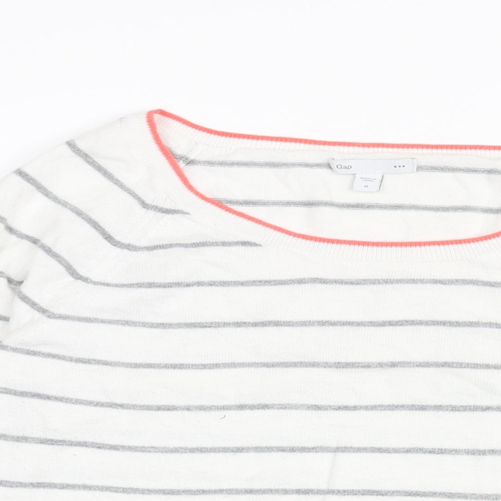Womens UK Size M Gap White Pullover Jumper