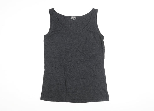 Womens UK Size L Phase Eight Black Basic Tank