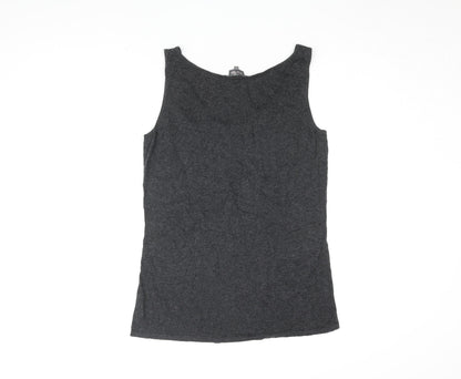 Womens UK Size L Phase Eight Black Basic Tank