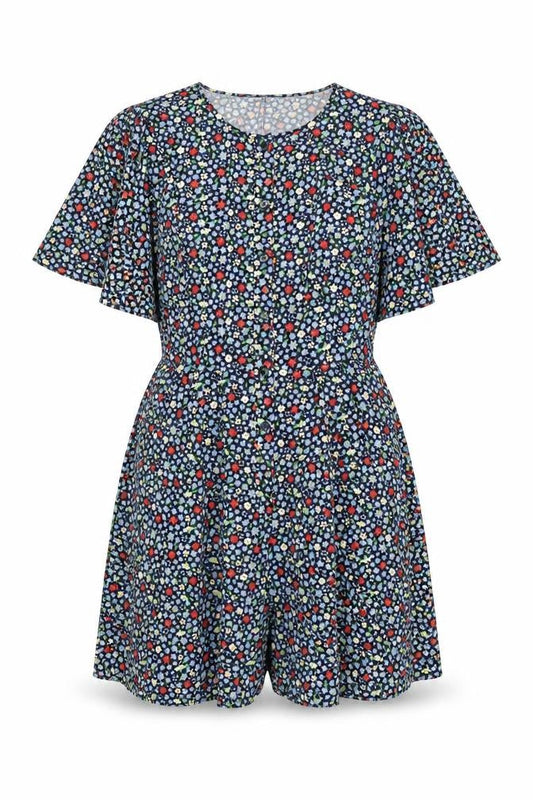 Womens UK Size 10 French Connection One-Piece Black Playsuit