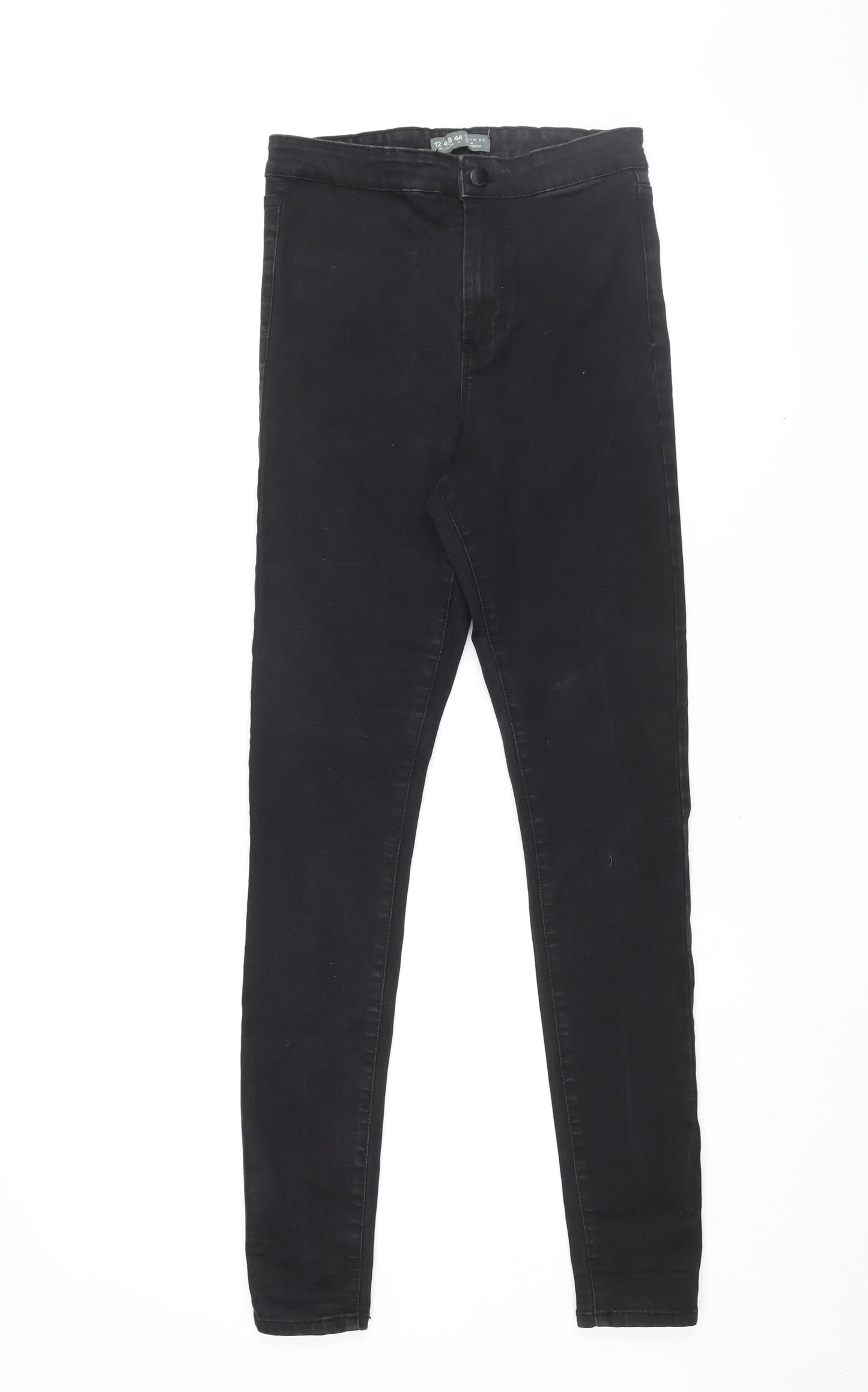 Denim Co Womens Black Cotton Skinny Jeans Size 12 L31 in Regular Zip