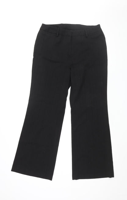 Womens UK Size 12 Bonmarché Regular Fit  Black Trousers