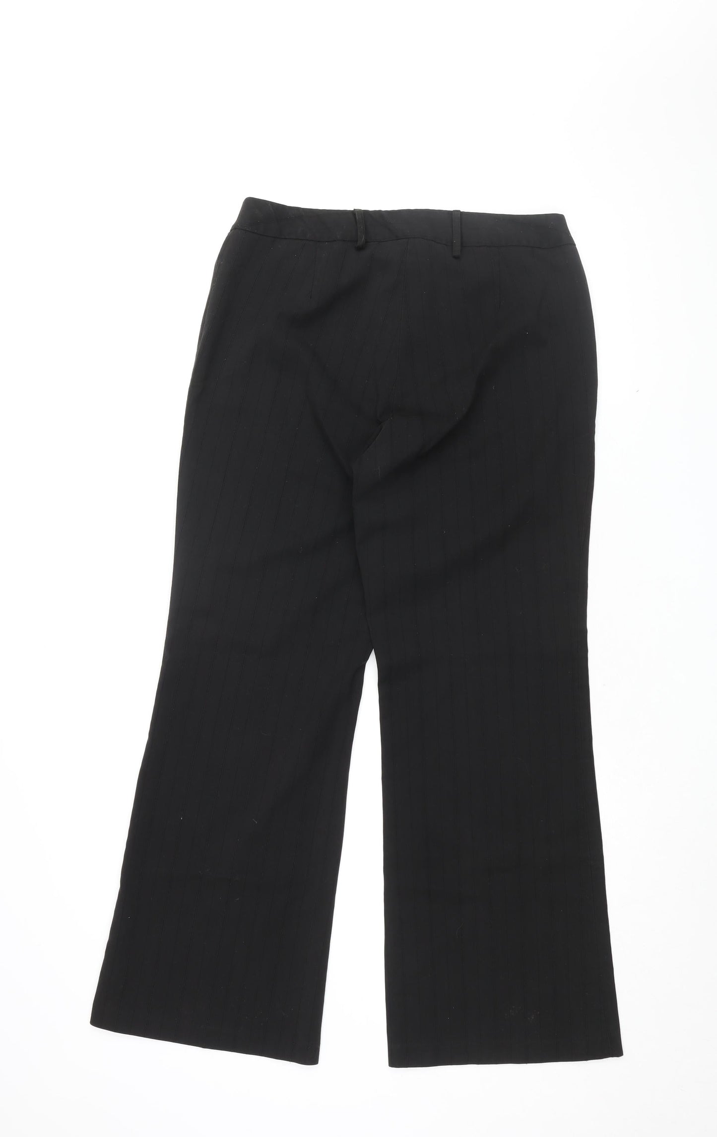 Womens UK Size 12 Bonmarché Regular Fit  Black Trousers