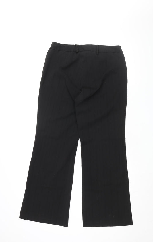 Womens UK Size 12 Bonmarché Regular Fit  Black Trousers
