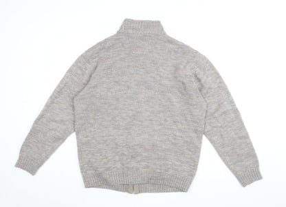 Mens UK Size L Atlas For Men Beige Full Zip Sweatshirt