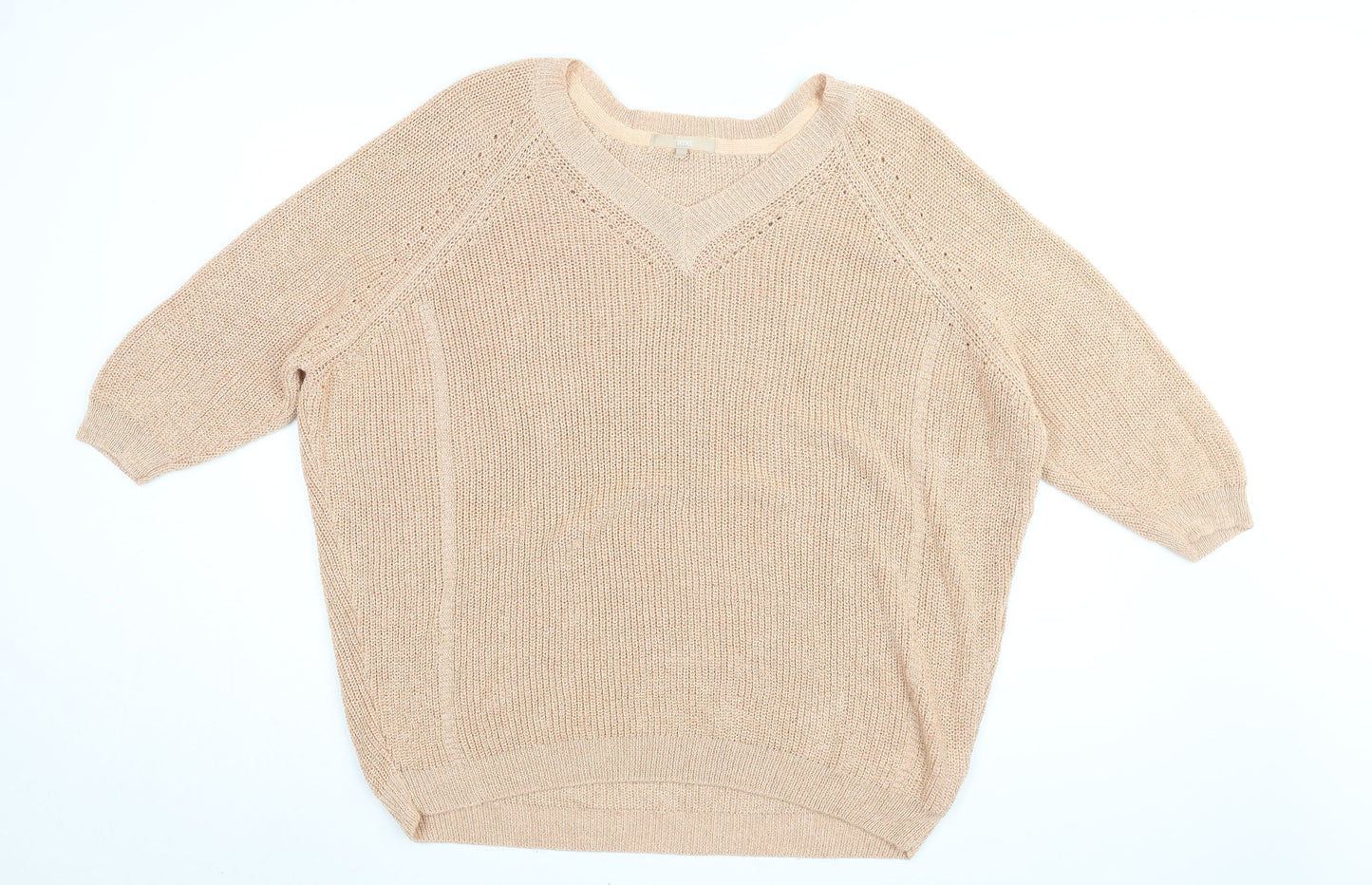 Womens UK Size XL NEXT Gold Pullover Jumper