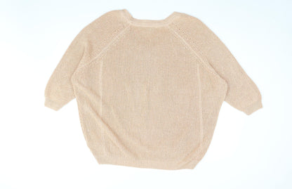 Womens UK Size XL NEXT Gold Pullover Jumper