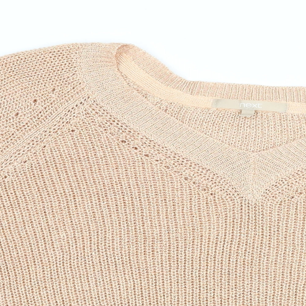 Womens UK Size XL NEXT Gold Pullover Jumper