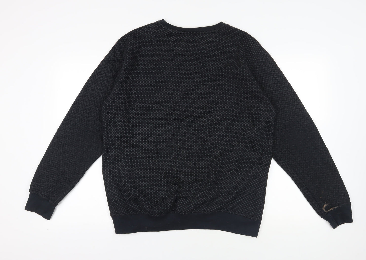 Mens UK Size XL Pierre Cardin Black Pullover Sweatshirt