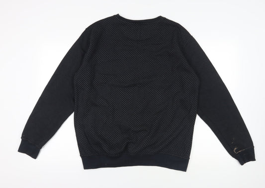 Mens UK Size XL Pierre Cardin Black Pullover Sweatshirt