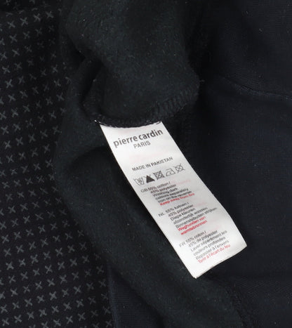 Mens UK Size XL Pierre Cardin Black Pullover Sweatshirt